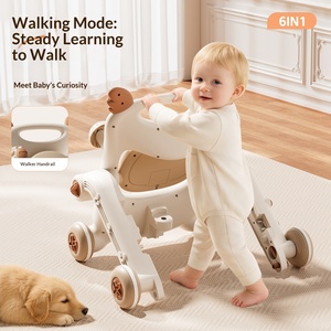 Marche-bébé en plastique pour nourrissons et tout-petits, anti-jambes en O, anti-renversement, pliable, capacité de charge 10 kg - Product Image 3