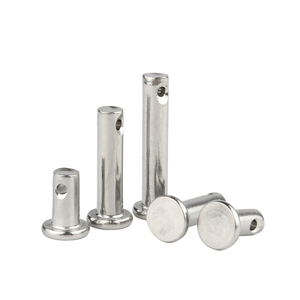 Goupilles à tête plate avec positionnement du trou <span class=keywords><strong>Goupille</strong></span> de chape cylindrique M3 M4 M5 <span class=keywords><strong>M6</strong></span> X 25mm 80mm M8 M10 SS304 SS316 Acier inoxydable - Product Image 1