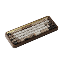 AKKO MU01 Mountain Seclusion MOA Profile PBT Dye-Sub Keycaps Clavier mécanique en bois de noyer