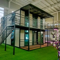Villa Préfabriquée de Luxe, Appartement, Maison Mobile Portable, Conteneur Extensible 20ft 40ft, Style Mid-Century Moderne, 2 3 4 5 Chambres