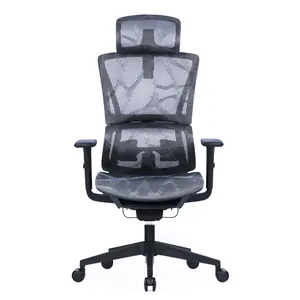 무료 샘플 핫 세일 호화스러운 사무실 의자 현대 가득 차있는 메시 의자 머리 받침을 가진 사무실을 위한 조정가능한 두목 의자 행정상