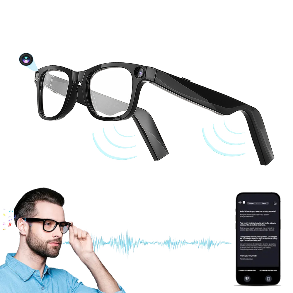 Bone Conduction Bluetooth Glasses Smart Wireless