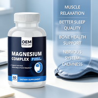 Complément Alimentaire en Capsules de Magnésium Complexe Marque Blanche – Glycinate de Magnésium pour Soutenir l'Humeur, le Sommeil et la Relaxation Musculaire – OEM/ODM