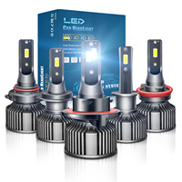 Faro LED CSP Universal 1:1 50W Multicolor |   Bombillas LED para Auto H7 H4 H11 9005 9006 9012 con Ventilador Silencioso, Faros Delanteros