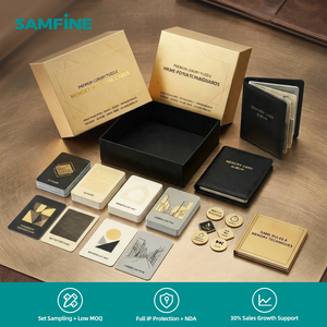 Caja con Tapa y Base de Lámina Holográfica Arcoíris de Alta Opacidad, con Certificación FSC, para Cartas de Oráculo de Mindfulness, Impresión Personalizada con Caja para Cartas del <span class=keywords><strong>Tarot</strong></span> - Product Image 1