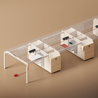 Bureau extensible moderne très vendu, design simple, poste de travail convertible pour 4, 6 ou 8 personnes
