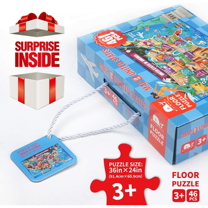 Trẻ em câu đố cá nhân tùy chỉnh đồ chơi câu đố cho trẻ em bản đồ tầng câu đố nâng cao trẻ em công nhận - Product Image 3