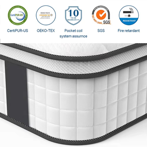 Matelas en latex ignifugé de prison d'hôpital médical matelas à haute densité de mémoire de tourbillon Reconded matelas en mousse certifiés CERTI-PUR - Product Image 5