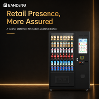 BANDENG 6610Pro 22T Combo: Gabinete Expendedor de Productos con Elevador Desmontable, Lector de Monedas y Tarjetas, y Operación Táctil