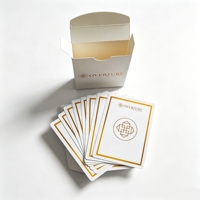 Cartes de poker personnalisées de haute qualité en papier, cartes de jeu de poker personnalisées avec logo et boîte