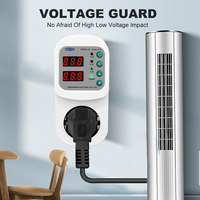 Prise de protection automatique contre les surtensions TOMZN TOSVA-16, courant et tension réglables, 16A, prise EU, compatible AC 110V 220V