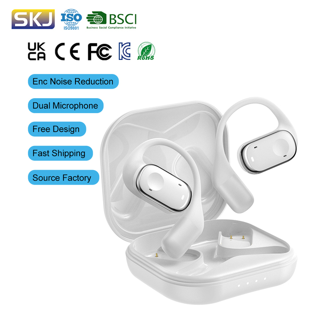 Sport Gaming Bluetooth 5.3 Headphones Over-Ear Wireless Earbuds ENC Noise Cancelling Ows Earphones Headphones
