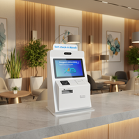 Distributeur de cartes d'hôtel personnalisé pour plusieurs chambres, lecteur de codes-barres et de passeports, borne de paiement en libre-service avec SDK