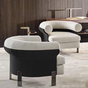 <span class=keywords><strong>Fauteuil</strong></span> Lounge en Tissu Style Nordique Luxe Abordable Cadre en Bois Salon Moderne <span class=keywords><strong>Fauteuil</strong></span> Simple - Product Image 3