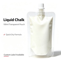 Craie liquide personnalisable en pochette transparente, étiquette personnalisée, craie sportive pour l'escalade, l'usage quotidien, le yoga, la musculation – Offre Spéciale