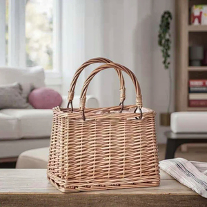 Vendita calda della fabbrica cesto di <span class=keywords><strong>vimini</strong></span> per interni/esterni rettangolare in Rattan cesto di piante da fiore con sconto decorativo - Product Image 1