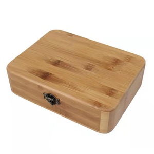 Caja de Almacenamiento de Madera Rectangular de 1.8 kg, Organizador de Escritorio Cubierto con Mecanismo de Cierre - Product Image 3