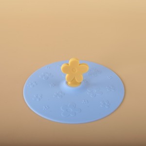 Tapa de Silicona Redonda con Diseño Floral, Universal para Tazas de Boca Ancha, Atractiva, Antipolvo, de Grado Alimenticio, para Cocina - Product Image 3