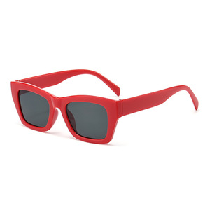 Jamie L1325 Square Frame Sunglasses Black UV400 Unisex For Cycling Driving Outings - Product Image 2