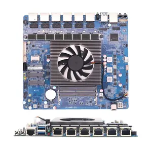 Placa base industrial Intel N5105 ITX Home NAS 4 núcleos 4 hilos bajo consumo de energía 6x2.5GbE M.2 ranura 6xSATA Windows1