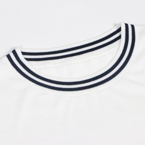 Women's Summer Casual 2 Piece <b>Knit</b> <b>Set</b>, Custom White Lapel Short Sleeve Polo Top & Shorts, Wholesale Ladies Apparel - Product Image 3