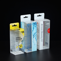 Boîtes d'emballage en plastique PP/PVC transparentes pliables en PET recyclables personnalisées avec logo personnalisé pour l'électronique grand public OEM/ODM