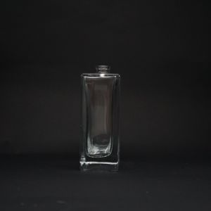 Botella de Perfume cuadrada de 50ML de alta calidad con tapa de Zamac, etiqueta de Metal personalizada, superficie de serigrafía, <span class=keywords><strong>espacio</strong></span> <span class=keywords><strong>vacío</strong></span> para Perfume de 100ML - Product Image 4