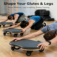 Planche de Pilates portable en bois pour l'équilibre, équipement d'entraînement de base pour la remise en forme à domicile