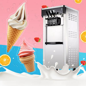เครื่องทำไอศกรีมนุ่มเชิงพาณิชย์ 3 รสชาติ 20-28 ลิตร/ชม. เครื่องทำไอศกรีมสแตนเลสสำหรับร้านอาหาร คาเฟ่ ร้านขายขนม - Product Image 6