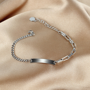 2024 nuovo arrivo <span class=keywords><strong>bracciale</strong></span> a catena in <span class=keywords><strong>oro</strong></span> rosa personalizzato alla moda gioielli con nome personale per le bambine e per l'anniversario delle donne - Product Image 2