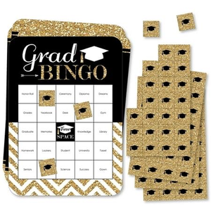 Cartes de <span class=keywords><strong>jeu</strong></span> de <span class=keywords><strong>bingo</strong></span> de remise de diplôme imprimables, activité de fête pour la cérémonie de remise de diplôme, célébration de fin d'études - Product Image 1