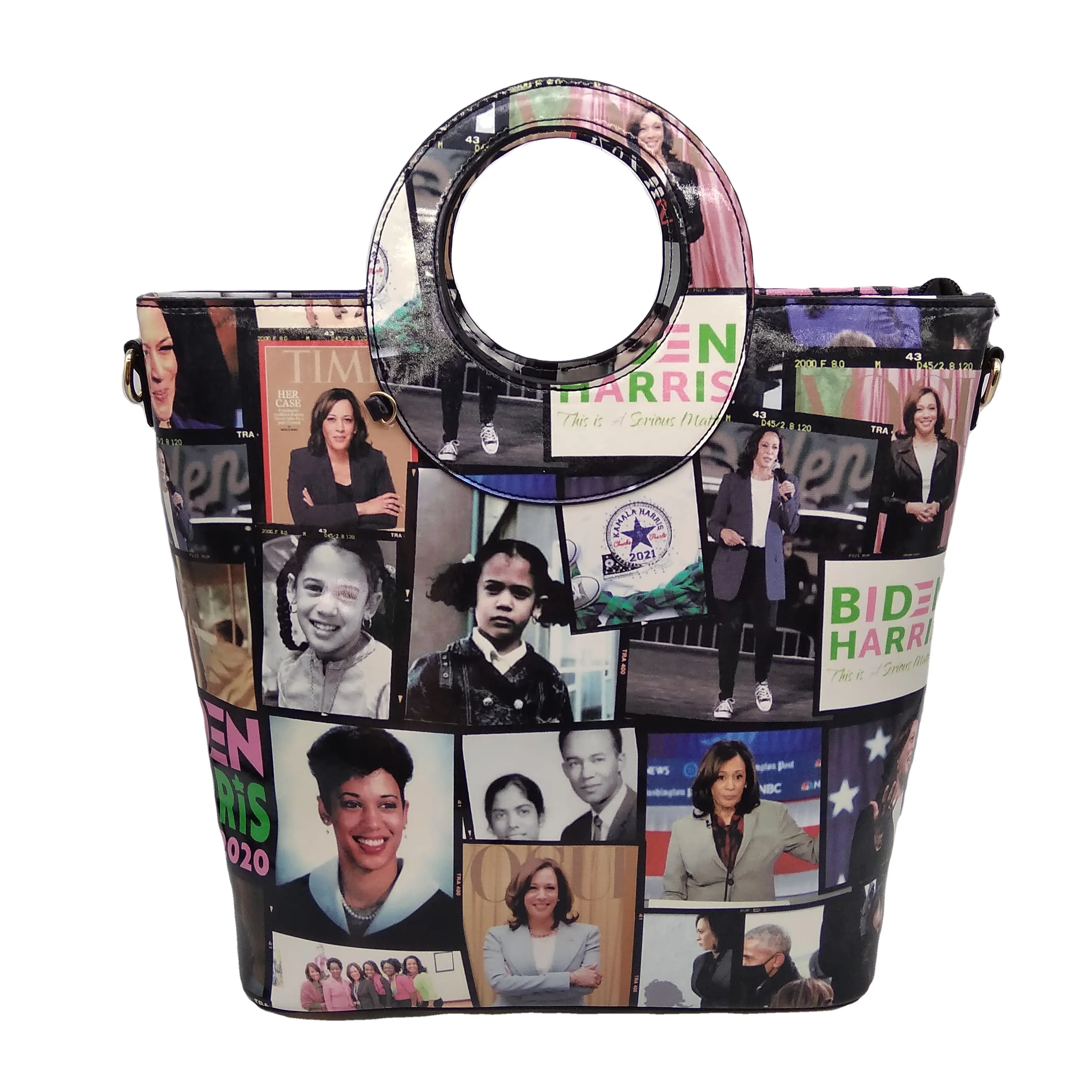 2022 Factory customize Ladies Handbag Sets Print magazine Designer Handbags and Purse PU Leather Woman Bags Set