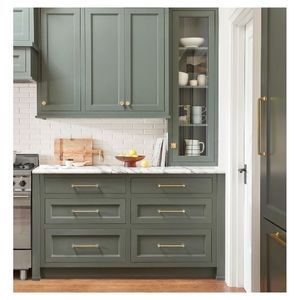 Custom Color Matching Lacquer Kitchen Cabinets - Any RAL Color Available