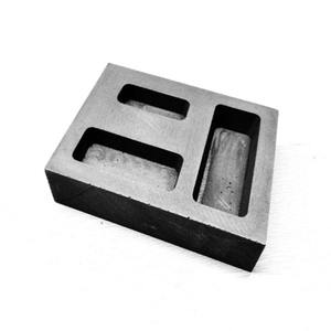 Graphite Ingot 1/4, 1/2 1 Oz. Gold <strong>Bar</strong> Combo Mold - Product Image 4