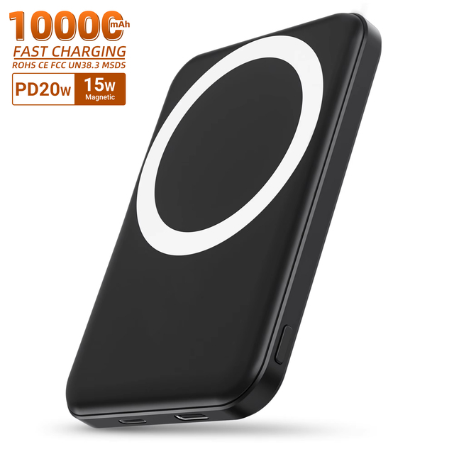 RUIY Magnetic Power Bank 5000mAh Magnet Powerbank Type-C 20W PD Fast Charging Wireless Portable Power bank for iPhone 16 15