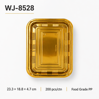 Wegwerp PET-maaltijdbak Plastic Doos voor Fastfood Hoge temperatuur magnetron Bestand tot 120 ° Pakketdoos