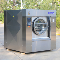 Mesin Cuci Ekstraktor Listrik Industri Stainless Steel 220V untuk Laundry Komersial Skala Besar, Hotel, Rumah Sakit & Pengolahan Linen
