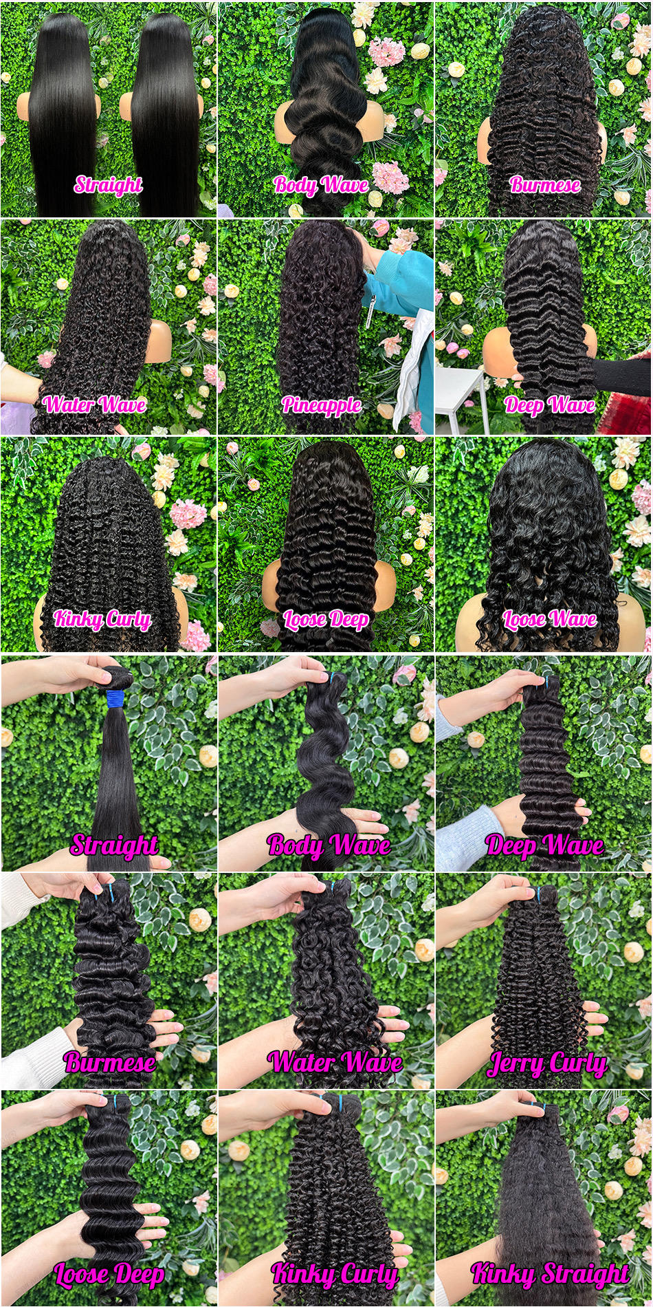 Peluca profunda floja