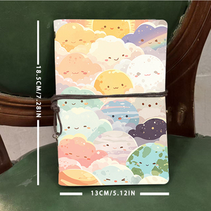 Cahier de notes A6 2025 à 6 trous, 160 pages épaisses, créatif, <span class=keywords><strong>chic</strong></span>, idéal pour la rentrée des classes, cadeau d'anniversaire avec des planètes - Product Image 4