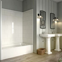Panneaux de salle de bain personnalisés, imperméables et bon marché pour hôtels Base de douche et murs de douche Panneau mural préfabriqué pour douche