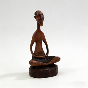 Statue de femme africaine sculptée à la main en bois d'ébène, décoration pour la maison ou le bureau, vente en gros - Product Image 3