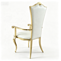 Chaise de trône dorée de luxe pour mariage, siège royal grandiose pour la réception des mariés
