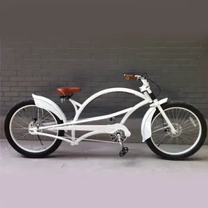铝合金踏板时尚单速斩波器自行车成人中国工厂新设计带盘式制动自行车斩波器