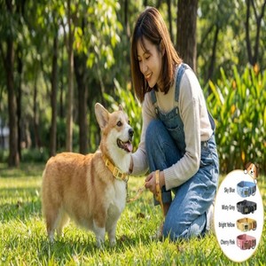 Kalung Anjing YG-113 Bahan Polyester Bernapas Motif Kartun Sport Fashion Personalisasi Gambar Anak Anjing - Product Image 5