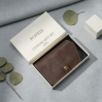 Portefeuille de voyage en PU style rétro tendance, étanche, avec porte-cartes RFID et compartiment pour billet d'avion – Vente en gros