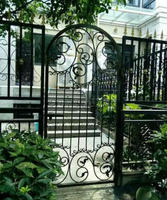 Grille de fenêtre décorative en fer, barrière coupe-vent, résistante à la corrosion, garde-corps de sécurité pour hôtels, écoles, parcs, panneaux de clôture industriels
