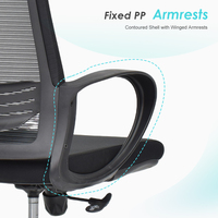 Milieu Du Dos Support Lombaire Fauteuil Visiteur Personnel De Travail Exécutif Ergonomique Chaise De Bureau