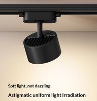 Spot LED rotatif compact et moderne, anti-éblouissement, à lumière diffusée pour éclairage d'appoint intérieur de vitrine ou de boutique