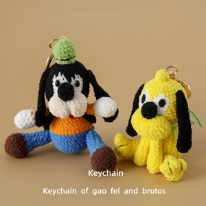 Dễ thương thời trang tay-móc Goofy & Pluto Keychains-Phim hoạt hình con chó túi quyến rũ Polyester hoàn hảo Quà Tặng Giáng sinh - Product Image 6