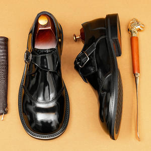 Wholesale Handsome Men's Genuine Leather Waterproof Lace-Up Closure Lightweight Breathable <b>Dress</b> <b>Shoes</b> Thick Elevated Platform - Product Image 1